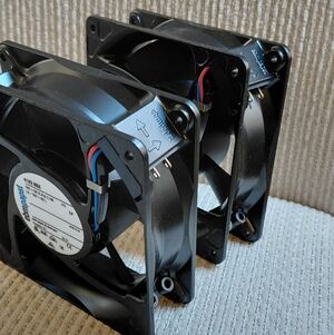2 Ebmpapst Black Computer Cooling 12V DC 4182 NGX  Fans. NEW